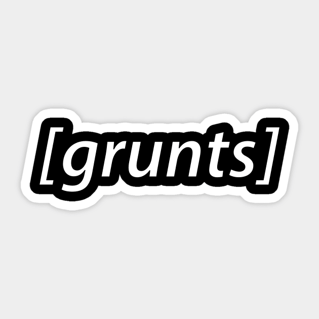 grunts Sticker by baybayin